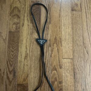 Prada Saffiano Leather Bolo Tie Unisex